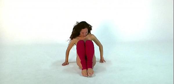  Anna Ocean hot gymnast brunette with small tits
